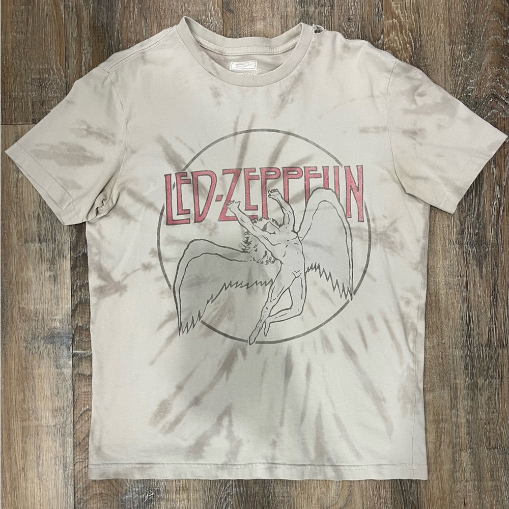 Led Zeppelin Graphic Tee - Cream Men’s Size XSmall